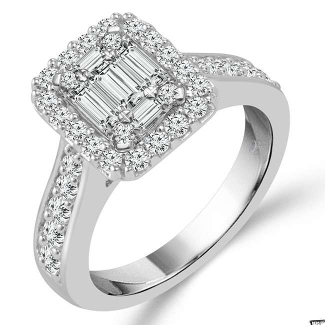 Overnight 14K White Gold Engagement Ring 50843-E-1-14KW | Vincent Anthony  Jewelers | Tulsa, OK